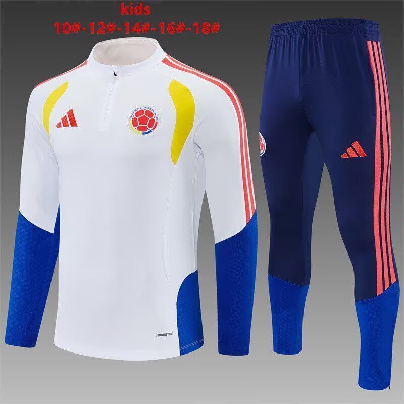 Kids Colombia 25/26 Tracksuit - White